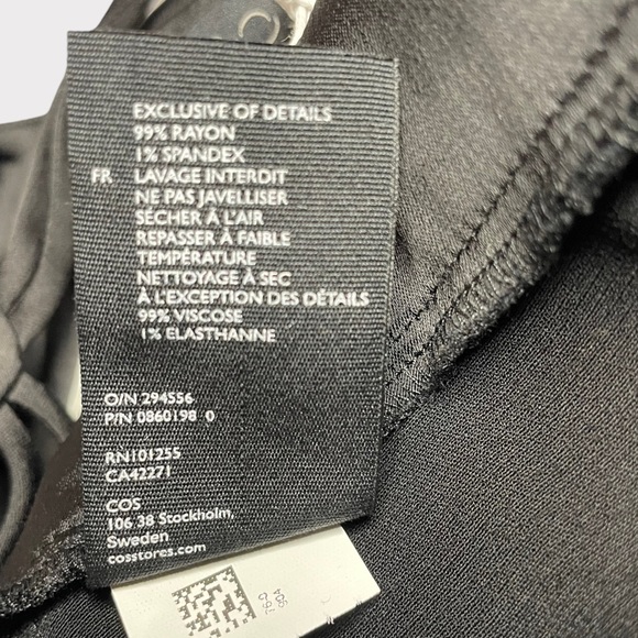 COS - Double Strap Slouchy Jumpsuit - Black - Size 12 - Picture 11 of 12